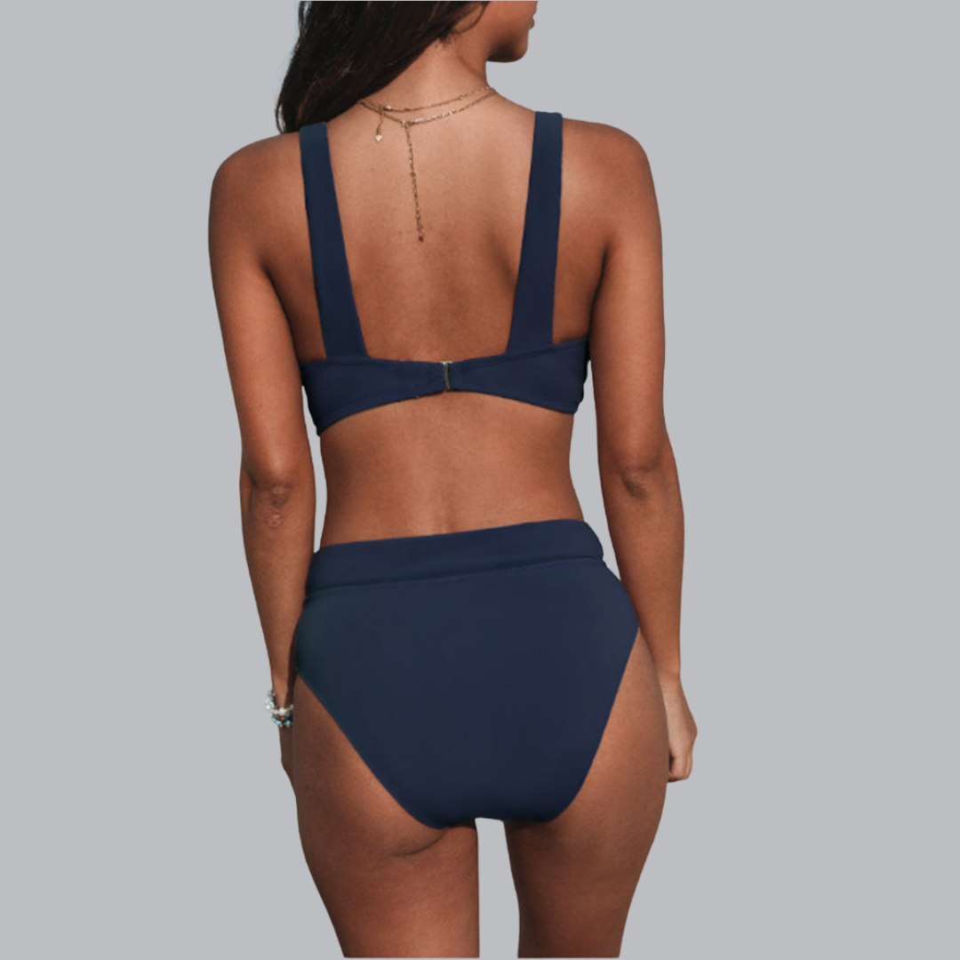 Marina™ | Einfarbiger Hochgeschnittener Badeanzug