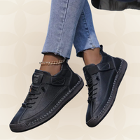 Margreet - Damen Bequeme Orthopädische Sneakers mit Dämpfung in Schwarz