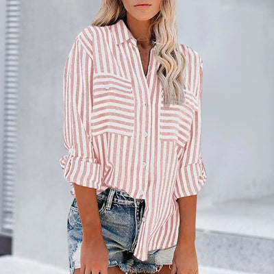 Bruford® | Gestreifte Langarmbluse