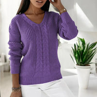 Rena | Warmer Pullover für Damen in Lila