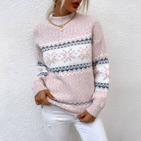 Joselyne - Damenpullover für den Winter in Rosa