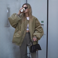 Vanessa - Komfortable Oversize-Jacke in Khaki