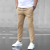 Aljure - Bequeme Slim-Fit-Hosen für Herren in Beige