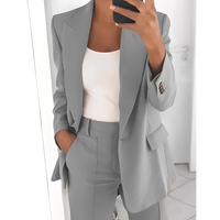 Alexes - Damenanzug mit Blazer und Hose in Grau