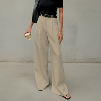 Marlene - Stylische Hose mit weitem Schnitt in Khaki