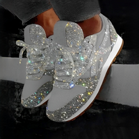Ross - Trendige Schnürsneaker in Silber