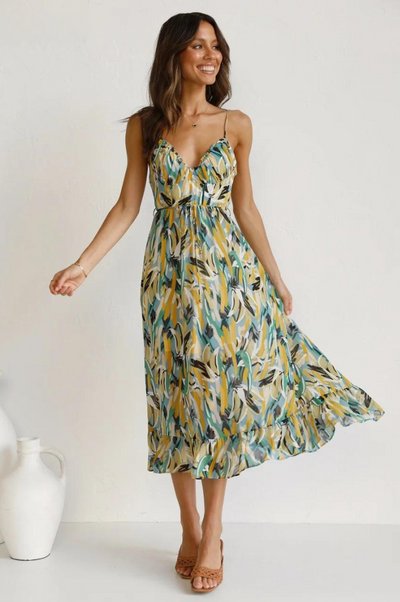 Sarina - Elegantes Sommer-Midikleid für Damen