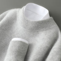 Wayne - Bequemer und warmer Pullover in Hellgrau