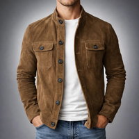 Milo | Hemdjacke mit weichem Griff in Braun