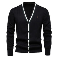 Sam - Elegante Strickjacken für Herren in Schwarz