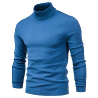 Harvey - Eleganter Rollkragenpullover in Blau