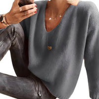 Dorris - Bequemer und kuscheliger Pullover in Grau