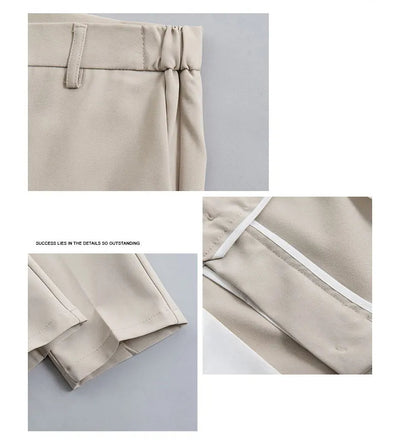 Lässige Stretch-Anzughose Mit Taschen Für Damen |  Perfekt für lässige Tage