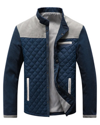 Herren Jacke mit langen Ärmeln, Taschen und Knöpfen in Grau