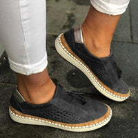 Pia | Bequeme Slip-on-Sneaker in Schwarz
