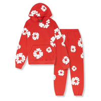 Niklas | Flower Tears Trainingsanzug in Rot