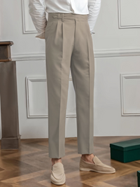 Max | Premium Plissierte Hosen in Beige