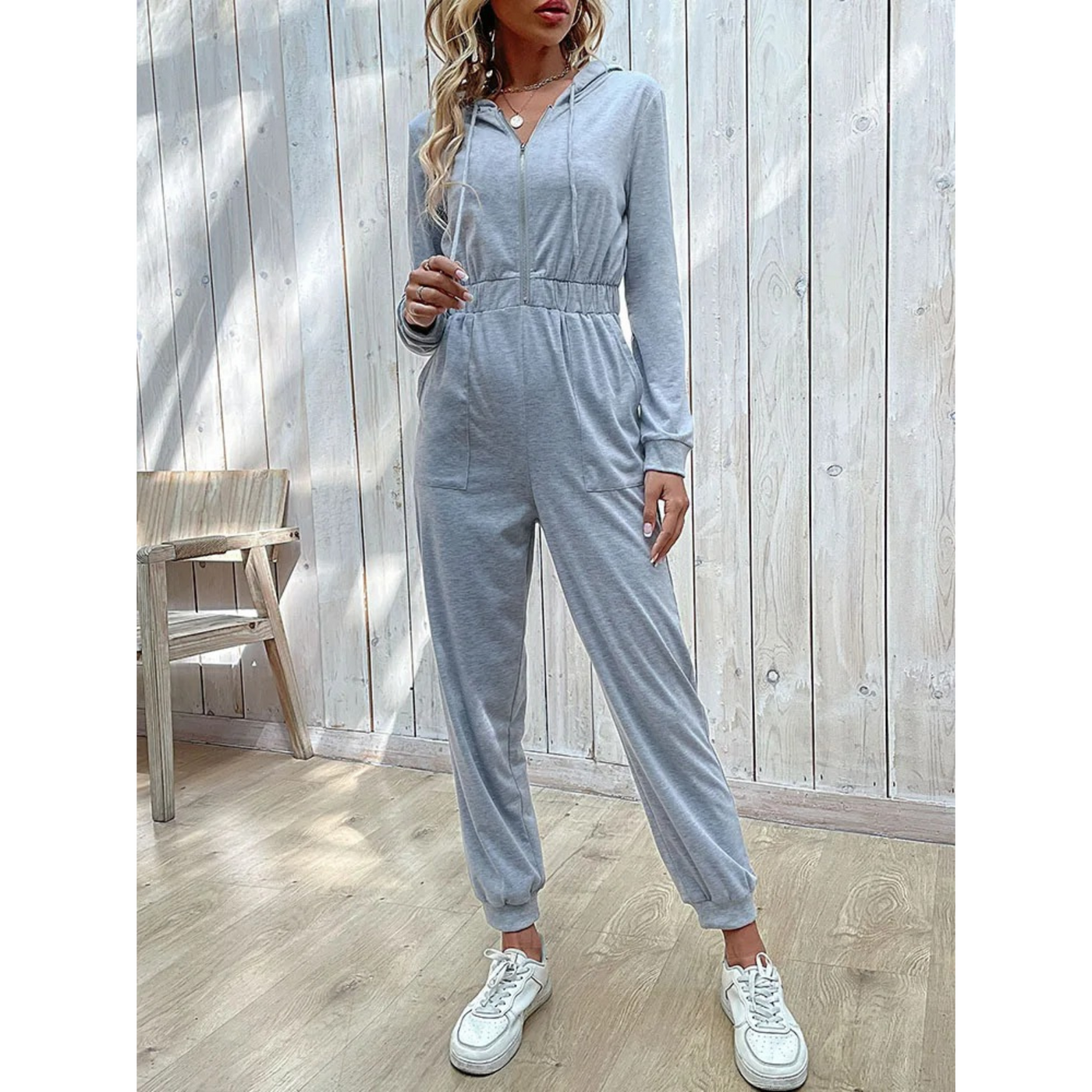 Retro Luxus Jogginganzug mit Reißverschluss für Damen | Ideal für den Sommer