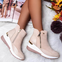 Yancy - Komfortable Damenstiefel in Beige