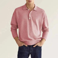 Maxim – LANGARM-POLOSHIRT in Rosa