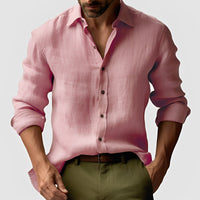 Emile - Einfaches, zeitloses Hemd in Rosa