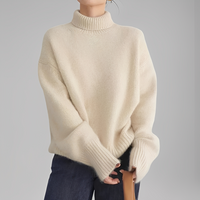 Anaise - Damen-Rollkragenpullover mit elegantem Stil in Beige