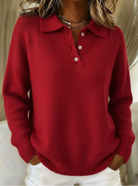 Hayden Nova™ | Weicher Strick-Polo in Rot
