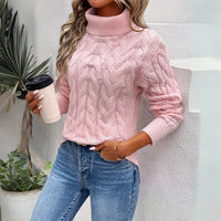 Raven - Der Pullover aus gedrehtem Strick für Damen in Rosa
