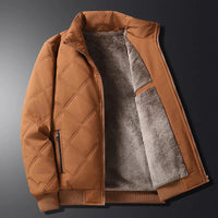 Rowann Fleece-Steppjacke – Komfort und warmjacke in Braun