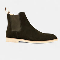 Leon | Chelsea-Stiefel aus edlem Wildleder in Grün