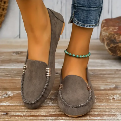 Monami | Metallen Dekor Loafer - Casual Slip-On Flats