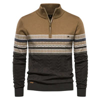 JUDE | Hochwertiger Pullover mit Retro-Kassetten in Braun