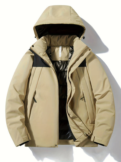 Elegante Wasserdichte Fleece Winterjacke mit Kapuze für Damen | Ideal für den Winter