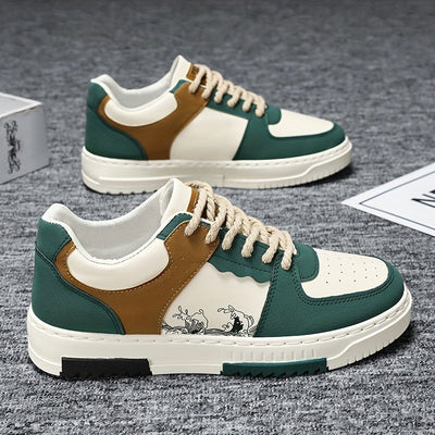 Herren Stilvolle Retro-Schnürsneaker mit Hoher Sohle | Ideal für das tägliche Tragen