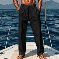 Timo | Atmungsaktive Baumwoll-Sporthose in Schwarz