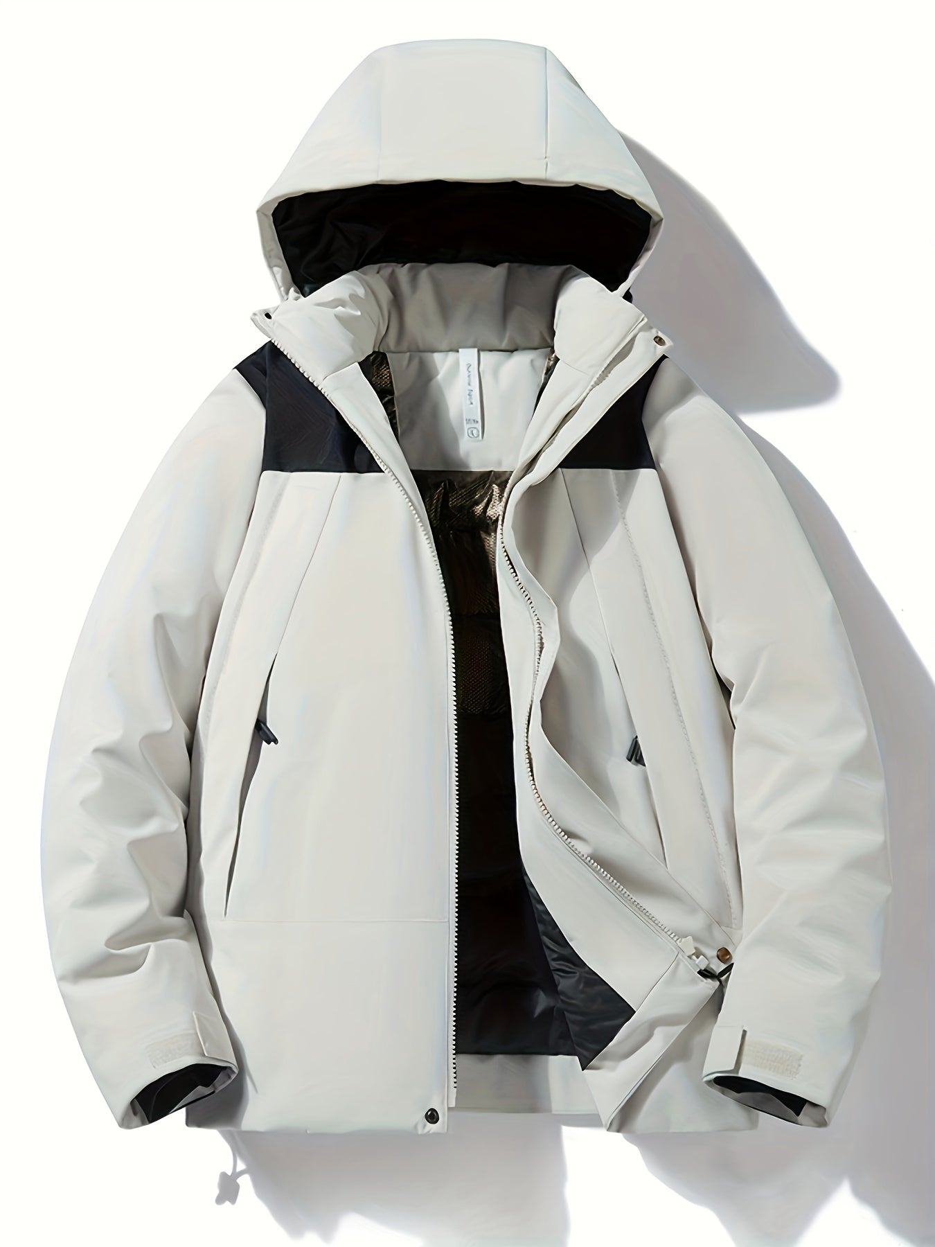 Thermische Winddichte Kapuzen Winterjacke mit Reissverschlusstasche für Damen | Ideal für den Winter