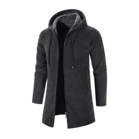 Kapuzen-Sweatshirt aus Wolle - WENTZEL in Grau