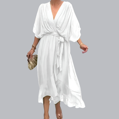 Monica™ | Chiffonkleid mit V-Ausschnitt