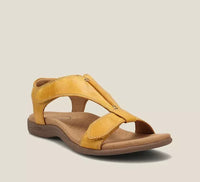 Charlotte | Elegante orthopädische Sandale für Damen in Gelb