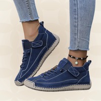 Margreet - Damen Bequeme Orthopädische Sneakers mit Dämpfung in Blau