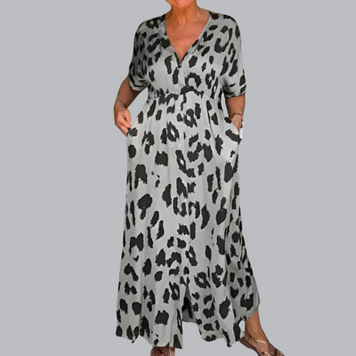 Stella™ | Stilvolles Maxi-Kleid mit Leopardenmuster