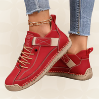Margreet - Damen Bequeme Orthopädische Sneakers mit Dämpfung in Rot