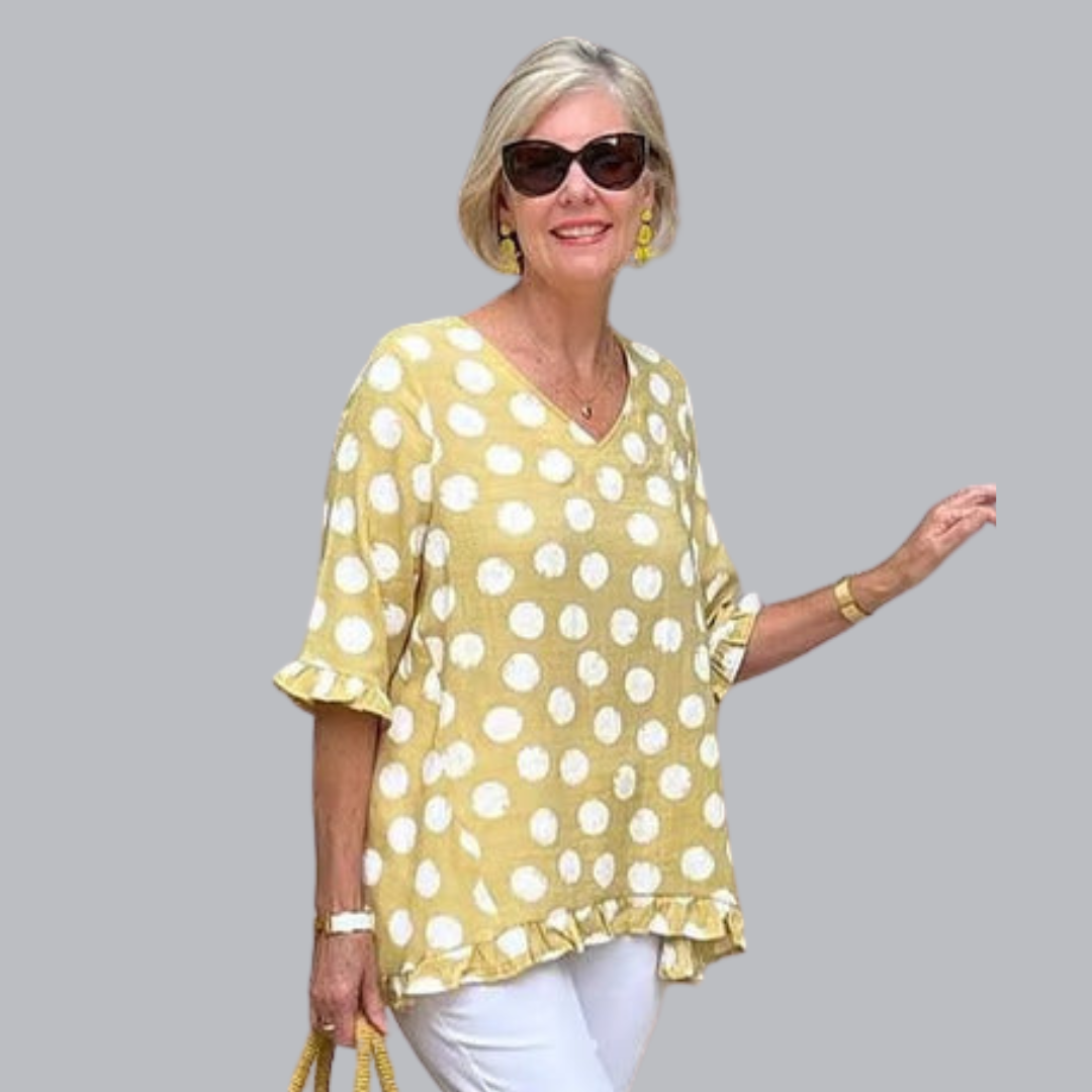 Birte™ | Stilvolle V-Ausschnitt Bluse