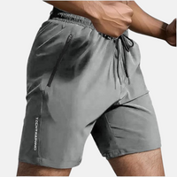 Schnell trocknende Active Shorts in Grau