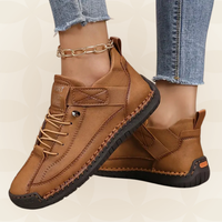 Margreet - Damen Bequeme Orthopädische Sneakers mit Dämpfung in Braun