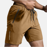 Schnell trocknende Active Shorts in Khaki