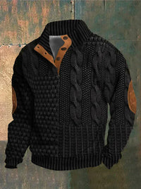 Basil™ – 3D-Print Pullover mit Muster in Schwarz