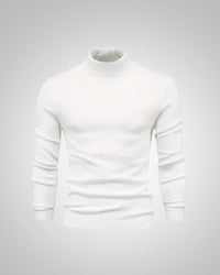 George | Herren Slim Fit Rollkragenpullover in Weiß
