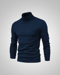 George | Herren Slim Fit Rollkragenpullover in Dunkelblau