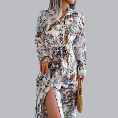 Leyla™ | Bedrucktes Hemdkleid in verschiedenen Farben
